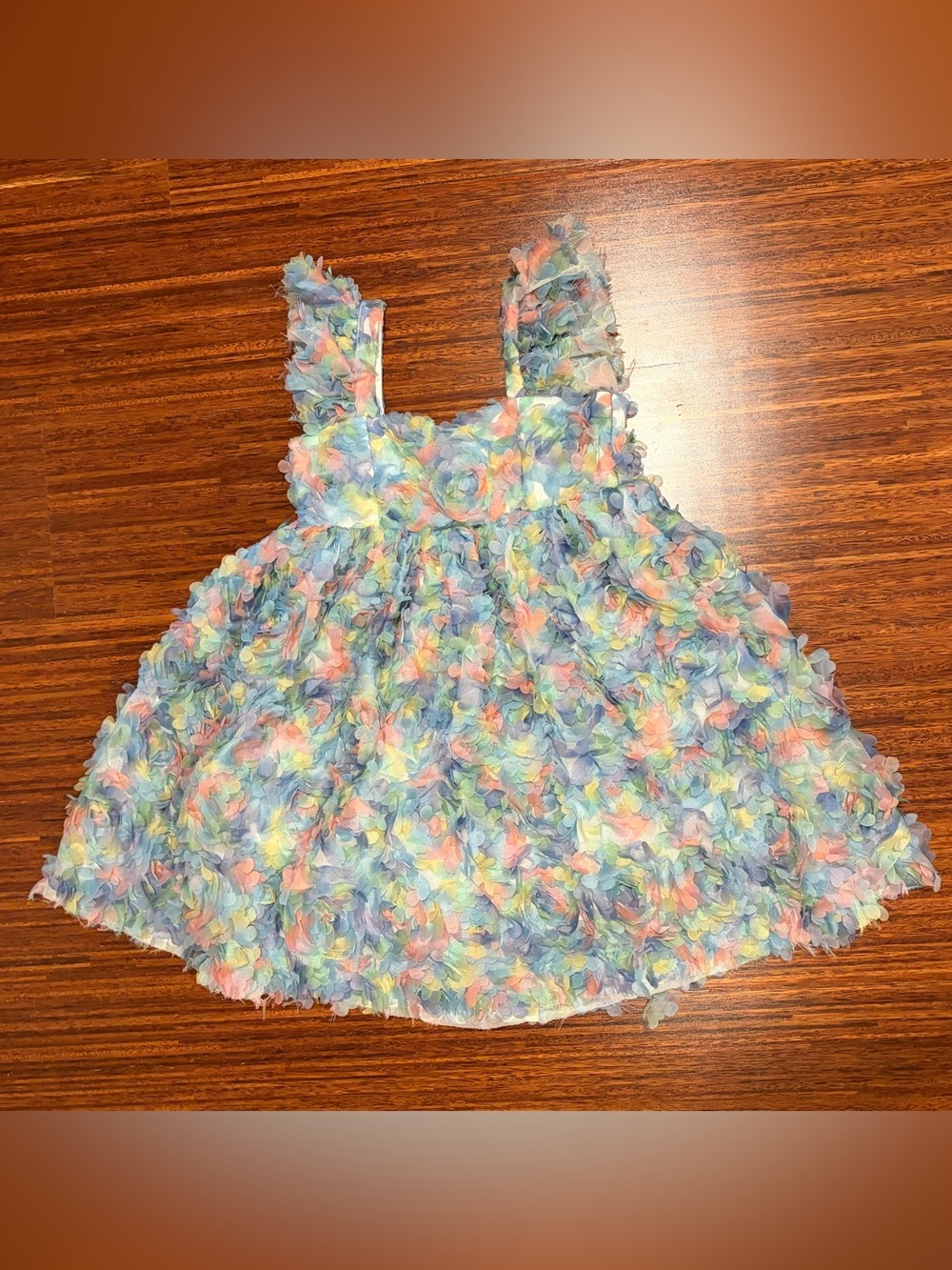 Marlo Kids Fiorella Mini Dress pastel floral multicolor Size 6/7 Tulle Party